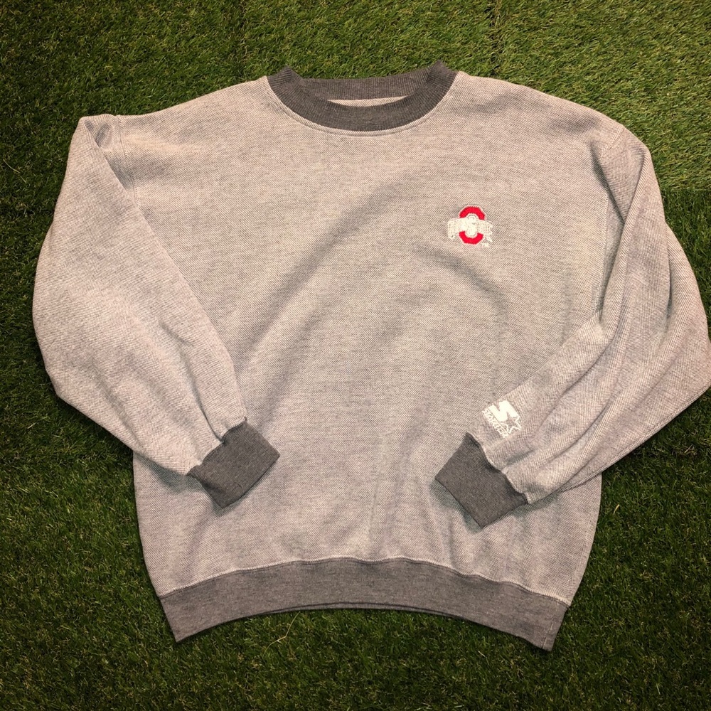 Vintage Starter Ohio State Crewneck Sweater L